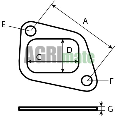 Technical drawing for EXHAUST MANIFOLD GASKET
48.2 X 34 MM