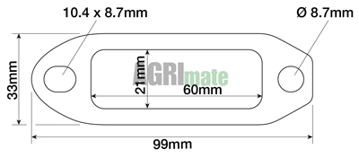 Technical drawing for EXHAUST MANIFOLD GASKET
T 2.20 MM – SEMI-METAL