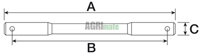 Technical drawing for LOAD CONTROL SHAFT
L 490 MM – Ø 25 MM