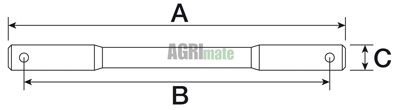 Technical drawing for LOAD CONTROL SHAFT
Ø 13- 16” – LG 500 MM
