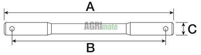Technical drawing for LOAD CONTROL SHAFT
1 1- 8” X 575 MM