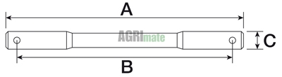 Technical drawing for LOAD CONTROL SHAFT
L 580 MM – Ø 1”