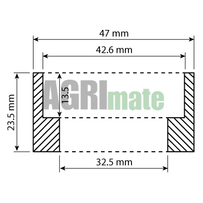 Technical drawing for BUSH
Ø 32.5 X 47 X 23.5 MM