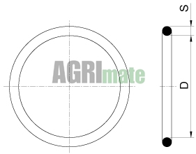 Technical drawing for O-RING