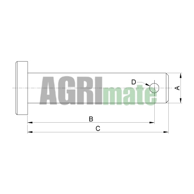 Technical drawing for LINK SINGLE PIN