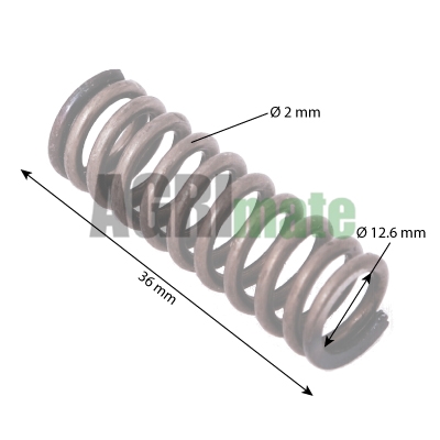 Technical drawing for VALVE SPRING
Ø 12.6 X 36 X 2 MM