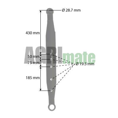 Technical drawing for LOWER LINK ARM
CAT 2 – LH/RIGHT