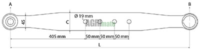 Technical drawing for LOWER LINK ARM
CAT 1/1 – LH/RIGHT