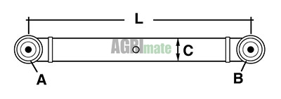 Technical drawing for LOWER LINK ARM
CAT 2/2 – LH/RIGHT