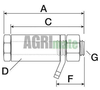 Technical drawing for EYEBOLT
L 76 MM – 7/16” UNF