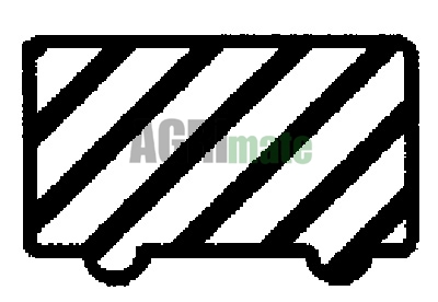 Technical drawing for ROCKER COVER GASKET