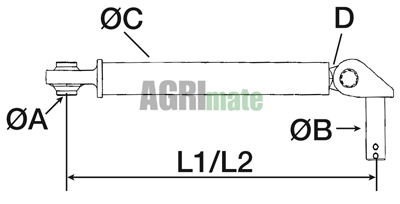 Technical drawing for STABILIZER
L 430/550 MM – Ø 19 MM