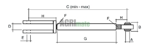 Technical drawing for LEVELING ARM
L 485/575 MM