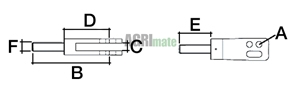 Technical drawing for LEVELLING FORK
L 260 MM – 26.73 MM – CAT 3