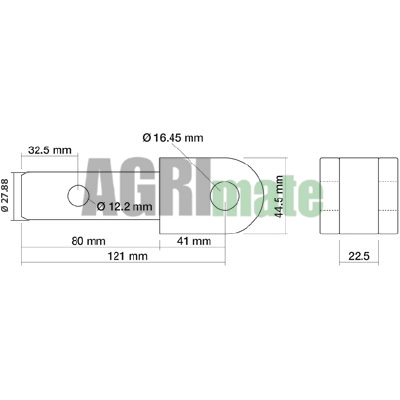 Technical drawing for LEVELLING FORK