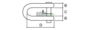Technical drawing for SHACKLE
Ø 19.25 mm