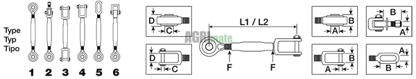 Technical drawing for STABILIZER
L 400/496 MM – Ø 25.4 MM