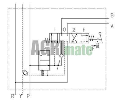 Technical drawing for VALVE SB 23
210 BAR