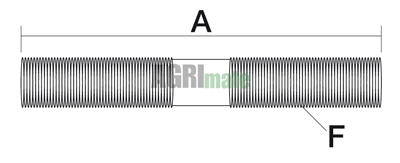 Technical drawing for LEVELLING BOXSHAFT
L 300 MM -M32 X 3