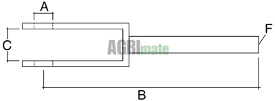 Technical drawing for LEVELLING FORK
L 245 MM – Ø 16.2 MM