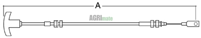 Technical drawing for PICK-UP HITCH CÂBLE
L 745 MM
