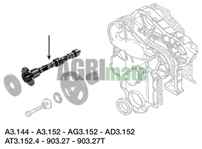 Technical drawing for CAMSHAFT