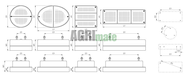 Technical drawing for REAR LIGHT
