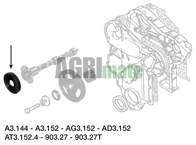 Technical drawing for CAMSHAFT GEAR
Ø 260 mm – Z 50