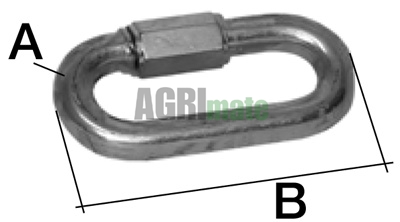 Technical drawing for CHAIN QUICK LINK
L 89 MM – Ø 10 MM