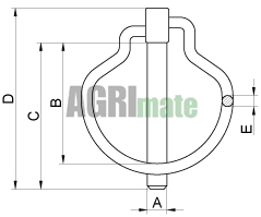 Technical drawing for LINCH PIN
Ø 11 x 36 mm – 10 PC.
