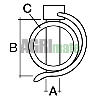 Technical drawing for LINCH PIN
Ø 14 x 48 mm – ( 1 PC )