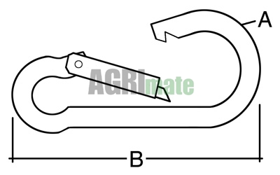 Technical drawing for SNAP HOOK
Ø 6 mm – 1 PC.