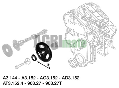 Technical drawing for IDLER GEAR
UPPER – Ø 236 X 54 MM – Z=90