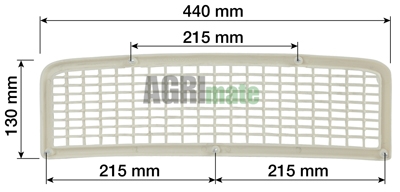 Technical drawing for FRONT GRILL
440 x 130 MM