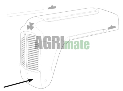 Technical drawing for LOWER GRILL
ROUND HOLE