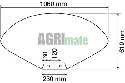 Technical drawing for FENDER
WITH INTERNAL REINFORCEMENT