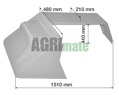 Technical drawing for FENDER
LEFT – POLIESTER