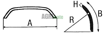 Technical drawing for FENDER
B 540 MM
