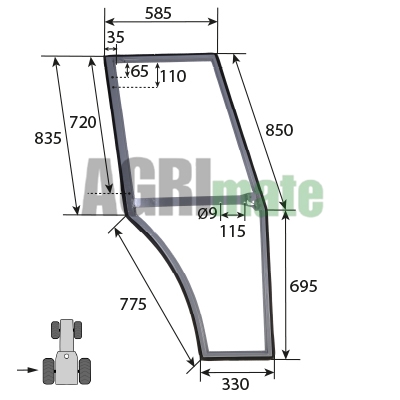 Technical drawing for DOOR FRAME
LEFT