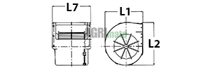 Technical drawing for BLOWER MOTOR
12V – Ø 145.5 MM