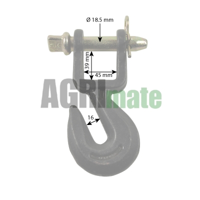 Technical drawing for DRAWBAR GRAB HOOK
CAPACITY 4000 KG