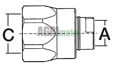 Technical drawing for EXACTOR FEMALE HALF