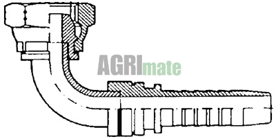 Technical drawing for INSERT – FEM 90°
METRIC M16 X 1.5 – 3/8 HOSE