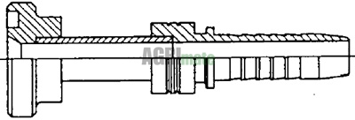 Technical drawing for SAE FLANGE CODE 61 – 3000 PSI
50.8 – HOSE 2”