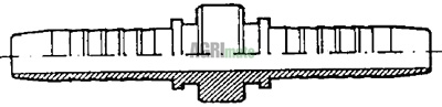 Technical drawing for DOUBLE CONNECTOR
FLEXIBLE 1/2”