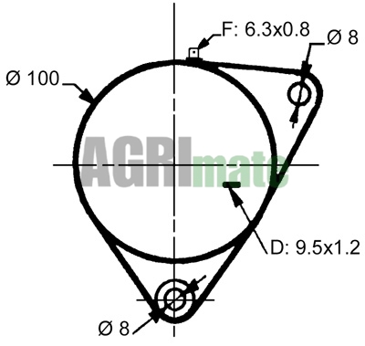 Technical drawing for DYNAMO
12V – 11A