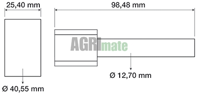 Technical drawing for ROTOR AND SHAFT ASSEMBLY
OIL PUMP – Ø 40.55 MM