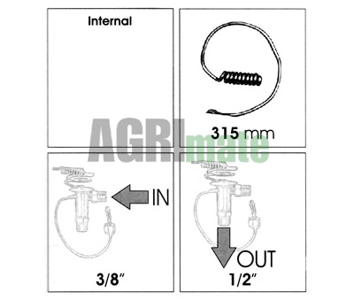 Technical drawing for AIRCONDITIONING EXPANSION VALVE
TUBE WITH OPENINGS – LENGTH 12”