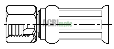 Technical drawing for 04A06NJ JIC FEM ST 10/300