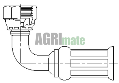 Technical drawing for 06A08NJ90 JIC FEM 90-10